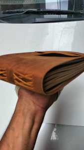 Diario de cuero antiguo de ágata hecho a medida con abalorio del viejo mundo hecho a mano de papel envejecido. Ideal para regalar y usar en la oficina - Product Image 3