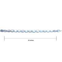 Perles de pierre de lune bleue haut de gamme faites à la main en gros, brin de 8 pouces, 9x7 11x9 mm, gemmes rectangulaires à facettes pour la fabrication de bijoux