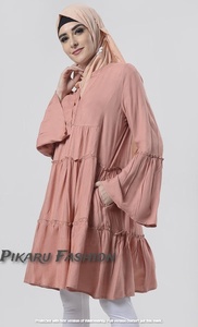 แฟชั่นออกแบบสุภาพสตรีผ้าเรยอนชุดสำหรับผู้หญิงชุดแขนยาว - Product Image 3
