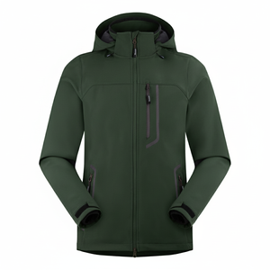 Chaqueta Softshell Táctica con Capucha de Diseño Personalizado, MOQ Bajo, Resistente al Viento, Ajuste Activo, Venta al por Mayor Directa de Fábrica - Product Image 4