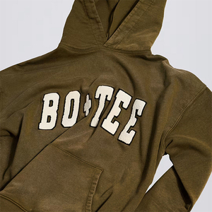 Sudaderas con capucha de algodón bordadas para mujer, Jersey corto con estampado de logotipo personalizado para chicas - Product Image 2