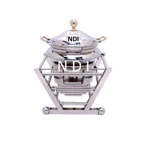 Gran oferta, platos de servidor de alimentos de alta calidad, equipo de comida, plato de frotamiento de Metal duradero, artículos de Buffet, calentador de alimentos, plato de frotamiento - Product Image 1