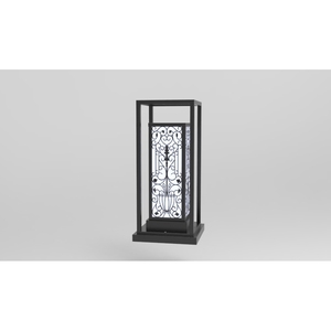 DNT.003.10 Lampe solaire de jardin haut de gamme en fer, corps de lampe en fer, LED 5W blanc chaud, IP65 pour aménagement extérieur, route, température de couleur 3000K - Product Image 3