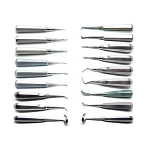 Elevador de raíz Dental de acero inoxidable, elevador de extracción de dientes mínimo, elevador de raíz curva recta, herramientas dentales - Product Image 5