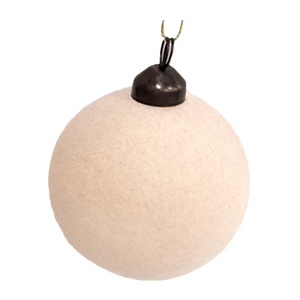 Adorno de árbol de Navidad de plástico con estilo moderno de 8cm con varios colores bola flocada suministros de vacaciones de Navidad - Product Image 5
