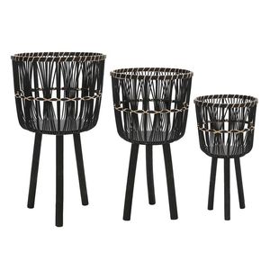 Macetas de red de ratán de hierro hechas a mano, tamaño de diseño personalizado, macetas para interiores y exteriores, maceta decorativa con núcleo - Product Image 3