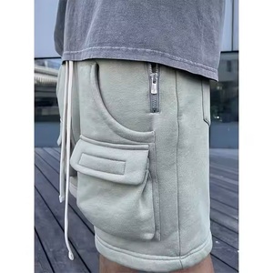 Short de sport d'été pour hommes sur mesure Short en molleton de coton pour hommes Short cargo multi-poches avec fermeture éclair Design Short cargo - Product Image 3