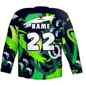 Meilleure vente uniforme de hockey sur glace unisexe ensemble en vrac doux au toucher au prix d'usine avec conception personnalisée et impression du nom de l'équipe OEM - Product Image 1