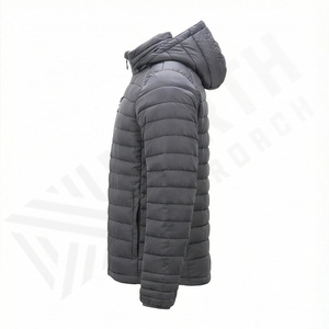 Veste d'extérieur décontractée de performance pour homme, de qualité, personnalisée, en polyester, rembourrage imperméable, respirant, écologique, à capuche, pour expédition - Product Image 3