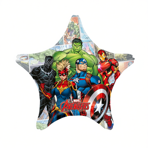 Globo de Estrella de los Vengadores de 71 cm, Decoración para Fiestas, Bolsa de 2 Piezas - Product Image 2