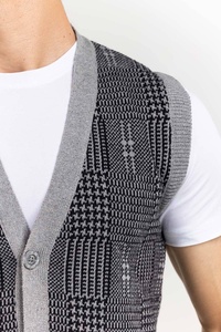 Suéter de Lana sin Mangas, Informal, Transpirable, de Punto Trenzado, Cálido y Suave para Invierno, Tejido a Mano - Product Image 2