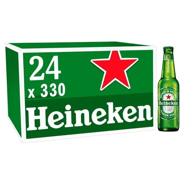 Cerveza Heineken en Botellas y Latas/Cerveza Heineken Larger 330ml/Cerveza Heineken/