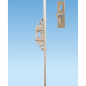 ESPAGNOLETTE COULISSANTE AVEC MÉCANISME DE CASEMENT EN ACIER 100CM AVEC 3 POINTS - Product Image 1