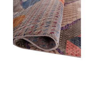 Alfombras Anudadas a Mano de Lana y Seda de Bambú con Patrón Abstracto Rosa y Morado Manchaha Les-2787 para Uso Doméstico Importadas de Jaipur Rugs US - Product Image 2