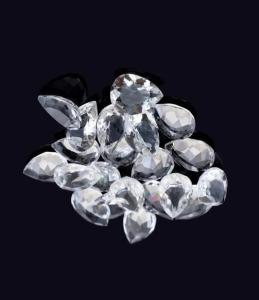 Quartz cristal naturel à facettes coupe poire pierres précieuses en vrac prix usine pierre précieuse régulière - Product Image 2