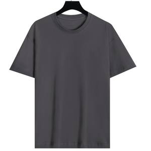 Camiseta de Manga Corta de Algodón Puro de 200g, Cuello Redondo, Corte Holgado, Color Sólido, con Impresión de Logotipo para Hombre, Precio de Fábrica de Bangladesh y China - Product Image 3