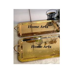 Plateau de service couleur argent de la meilleure qualité plateau de service de chocolats en acier inoxydable de la plus nouvelle conception pour la vaisselle - Product Image 3