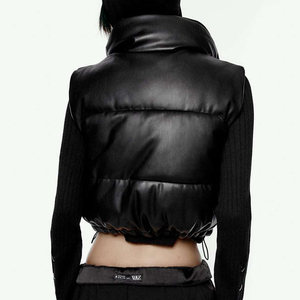 OEM logotipo personalizado recortar abajo Abrigos Mujer puff burbuja chaqueta personalizada casual invierno abajo puffer chaqueta mujer burbuja abrigos - Product Image 2