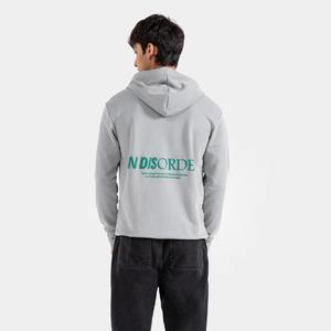 Pull à capuche en polaire GSM pour hommes 400 à la mode pour l'hiver décontracté avec panneau contrasté Logo personnalisé Couleur unie Stock vierge - Product Image 6