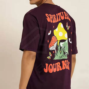 T-shirts de qualité supérieure pour hommes, t-shirts en coton uni pour hommes, t-shirts délavés à l'acide en vente de gros - Product Image 3