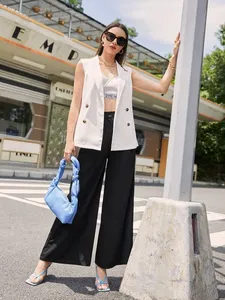 Pantalones Cargo Holgados de Cintura Media para Mujer, con Bolsillos Grandes, Resistentes al Viento, Ecológicos, Estilo Urbano, Largos, con Cordón Ajustable - Product Image 5