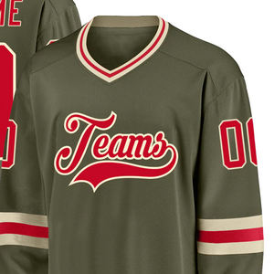 Camiseta de hockey sobre hielo de tendencia de servicio OEM para hombres 100% camisetas de hockey sobre hielo de poliéster para hombres - Product Image 3