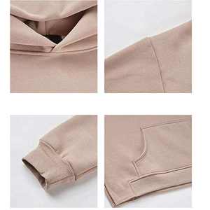 Nouveaux vêtements d'hiver, jogging lourd, sweat-shirts imprimés, sweat-shirts en coton uni pour hommes, sweat-shirts à capuche brodés, sweat-shirts surdimensionnés - Product Image 6