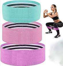 Ensemble de bandes de résistance aux hanches intelligentes personnalisées Bande de cercle de hanche en tissu polyester pour le fitness au Pakistan - Product Image 5