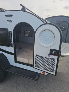 Remolque de Viaje Tipo Lágrima 2024, Mini Caravana de Aleación de Aluminio Plegable y Ligera, Capacidad Máxima de Carga Útil de 1500 kg - Product Image 6