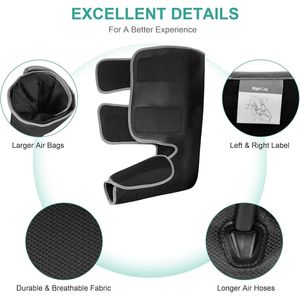 Medcursor Masajeador de piernas de compresión de aire con calor Masajeador de pantorrillas y pies - Product Image 5