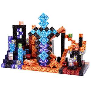 Ensemble de blocs de construction magnétiques pour enfants, jouet sensoriel pour tout-petits, en plastique, thème prairie et forêt, pour l'apprentissage STEM, construction et empilage - Product Image 3