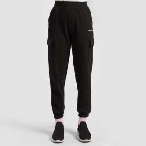 Pantalones Deportivos Casuales para Mujer Cargochill, Cintura Alta, Lona Transpirable, Talla XL, Color Negro Lavado - Product Image 3