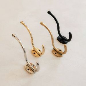 Metal wall hook for rustic farmhouse entryway decor sturdy <b>black</b> iron hook for coats hats bags keys towels robes - Product Image 3