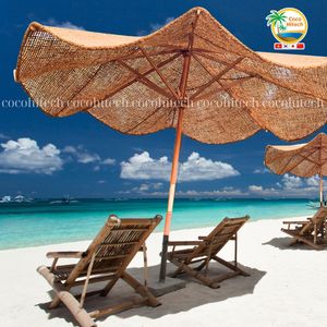 Sombrilla de Fibra de Coco Natural Increíble con Calidad Premium Ecológica de 280 cm de Diámetro para Uso en Jardín por COCO HITECH - Product Image 4