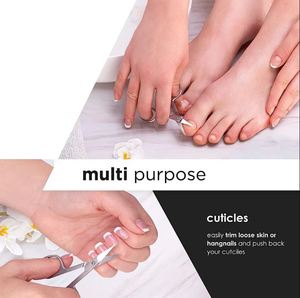 Ciseaux professionnels en acier inoxydable pour manucure, ciseaux russes pour la repousse des cuticules, ciseaux pour pédicure, pointe incurvée, outil de beauté - Product Image 4