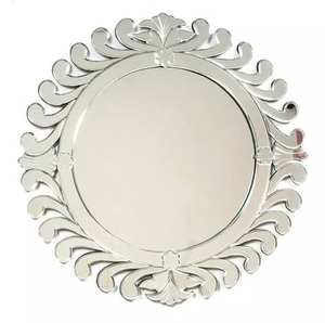 Miroir mural en métal de forme rectangulaire, cadre antique argenté, élégant pour la maison, l'hôtel, la chambre à coucher, la salle de maquillage, miroir mural pour la décoration - Product Image 3