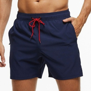 Short de plage à fermeture élastique pour hommes Short de plage à séchage rapide avec poches zippées - Product Image 3