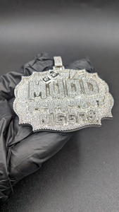 Colgante Clásico de Lujo Iced Out de Plata 925 con Diamantes de Moissanita VVS Brillantes, Estilo Hip Hop, para Uso Unisex - Product Image 5
