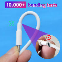 Kabel Pengisian Cepat USB-C PD 5A 1m/1.5m/2m Tembaga Murni untuk Komputer & Printer Panjang Dapat Disesuaikan Logo Kemasan Kotak Retail