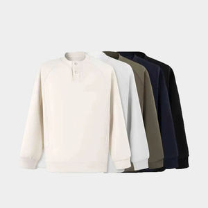 Sudadera con Capucha de Color Sólido Ecológica para Hombre, Talla Grande, Sudadera Informal, 100% Algodón, Ligera, Diseño Digital, Invierno - Product Image 1