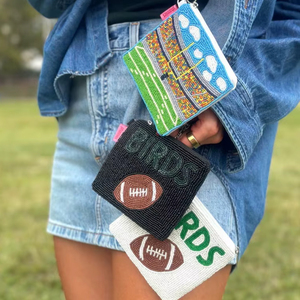 Porte-monnaie de forme estivale, design personnalisé, perles de graines, fermeture à glissière, petit porte-monnaie multifonctionnel à la mode - Product Image 1