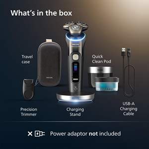 Afeitadora Eléctrica de Precisión con Triple Cuchilla Rotatoria, 5 Modos de Afeitado, Uso en Seco/Húmedo, Lavable IPX7, Cuchillas de Repuesto - Product Image 3