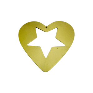 Hôtel décoratif métal fer suspendu coeur couleur gris en forme de coeur pour décoration murale artisanat en gros en vrac - Product Image 3