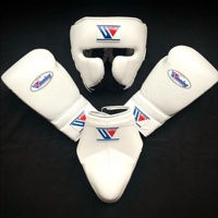 Set de Boxeo Profesional Personalizado, Guantes de Artes Marciales para Adultos, de Cuero Genuino, con Cierre de Cordones, Transpirables y de Secado Rápido