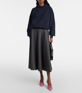 เสื้อฮู้ดสวมหัวสำหรับผู้หญิงเสื้อฮู้ดผ้านุ่มอบอุ่นมีสไตล์ไหล่ตก - Product Image 4