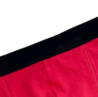Calzoncillos de Bikini de Modal para hombre de nuevo diseño, ropa interior Sexy para hombre, calzoncillos de fiesta nocturna, bragas masculinas con elástico negro de Color rojo
