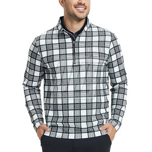 เสื้อแจ็คเก็ตซับลิเมชั่นแบบซิปครึ่งตัวสำหรับผู้ชาย เสื้อแจ็คเก็ตซับลิเมชั่นแบบซิปครึ่งตัวน้ำหนักเบาสำหรับเล่นกีฬาพร้อมลายพิมพ์ทันสมัย - Product Image 2