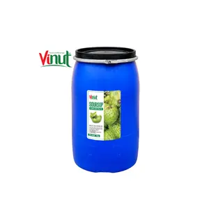 200kg Barrel VINUT Concentrate Soursop juice Vietnam Company Distribution Drum Concentrate fruit juice