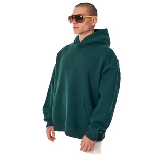 Sudadera con Capucha Extra Grande para Hombre, Personalizada con Estampado Sólido, de Otoño, 100% Algodón, Tejido de Felpa, 400g, Ecológica - Product Image 3