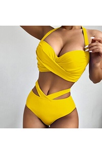 Fabriqué en Turquie, ensemble de bikini pour femmes, usine OEM ODM professionnelle, maillot de bain sexy deux pièces, vêtements de plage personnalisés, maillot de bain imprimé sur mesure - Product Image 3